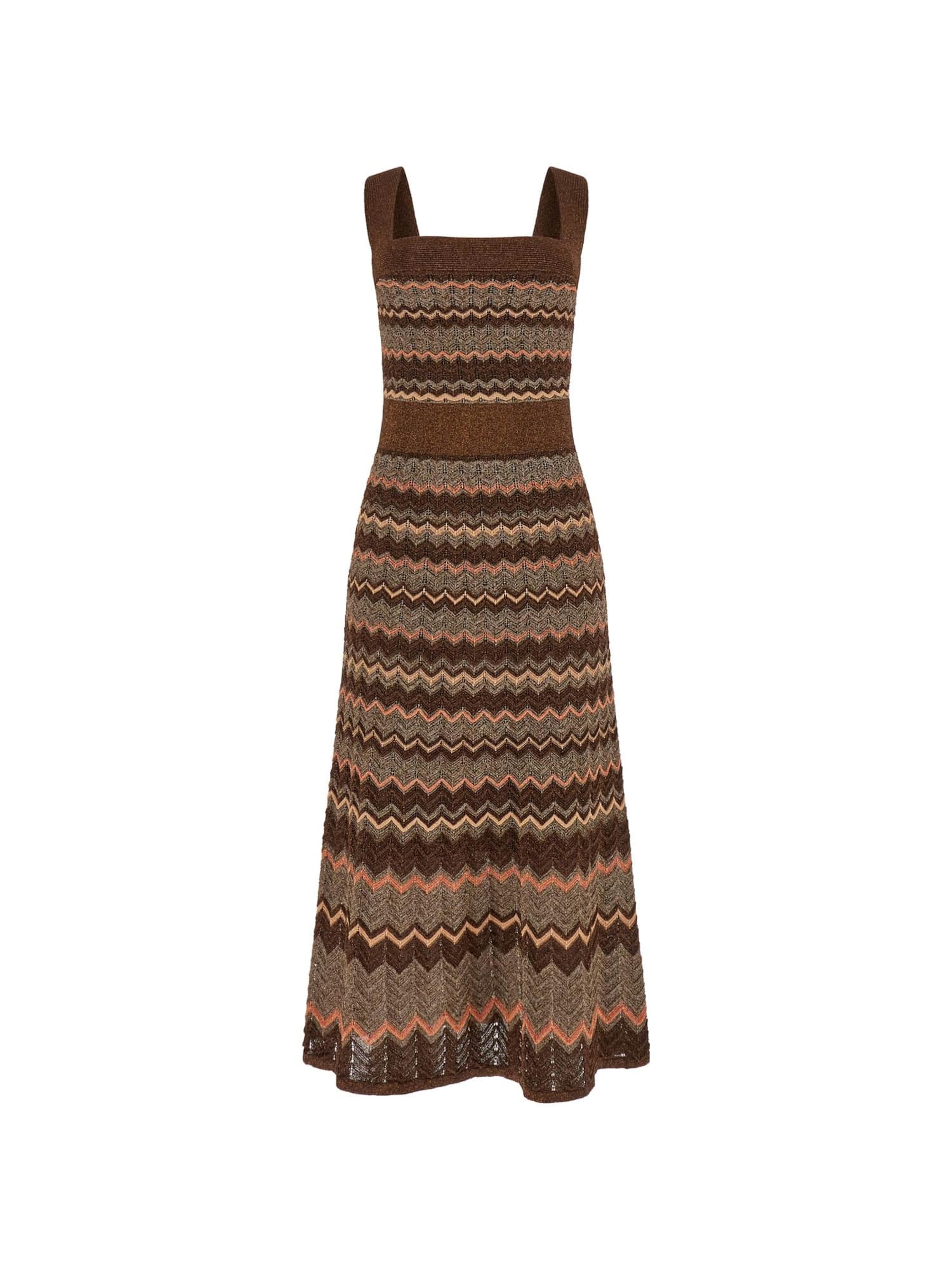 MARCIANO LOS ANGELES Kleid 'Lurex' in Braun: Vorderseite