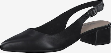 TAMARIS Slingback Pumps in Black: front