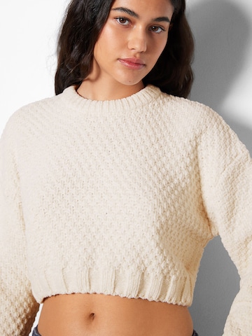 Bershka Pullover in Beige