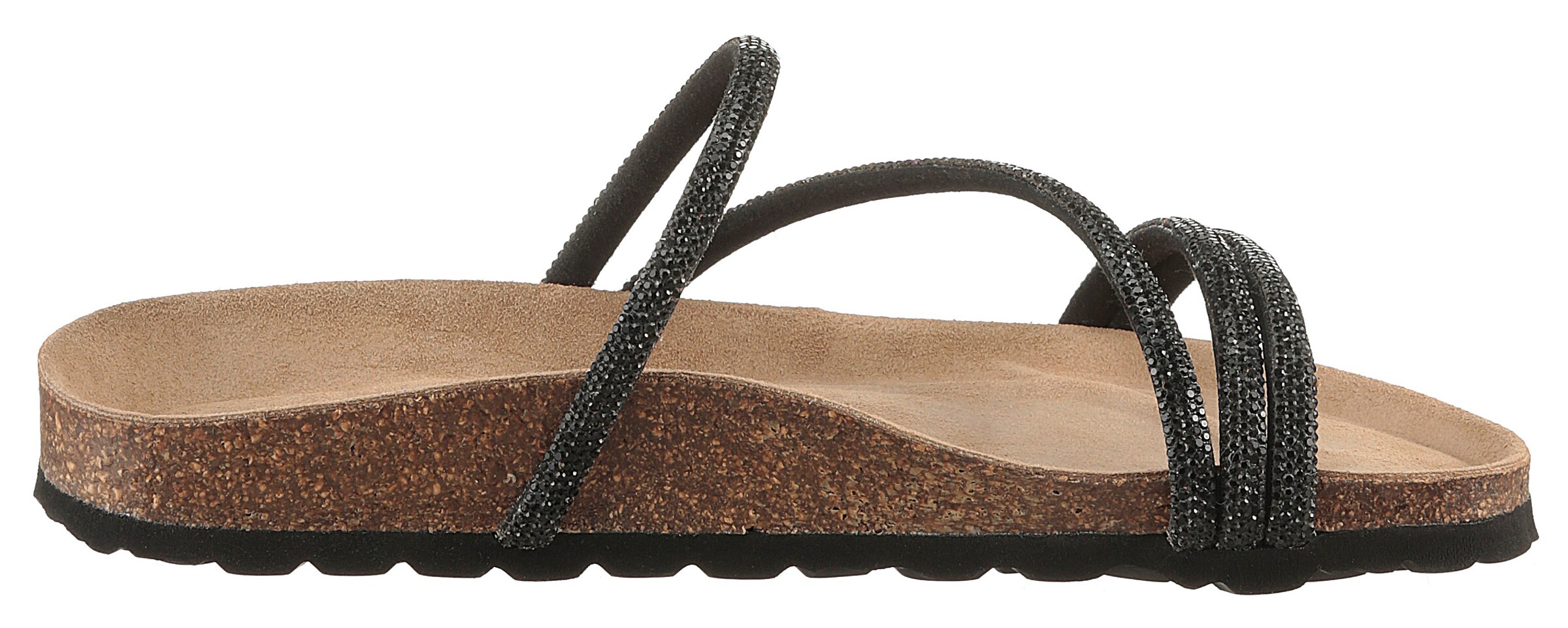 Aniston Strap Sandals in Black