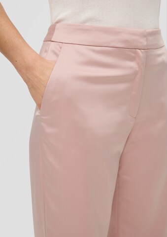 Wide Leg Pantalon s.Oliver BLACK LABEL en rose