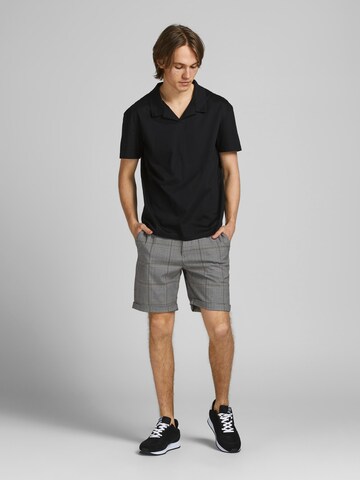 JACK & JONES Slimfit Hose 'Connor' in Schwarz