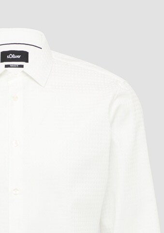 s.Oliver BLACK LABEL Regular fit Button Up Shirt in White