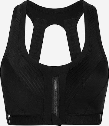 Yvette Sports Bustier Sport bh in Zwart: voorkant