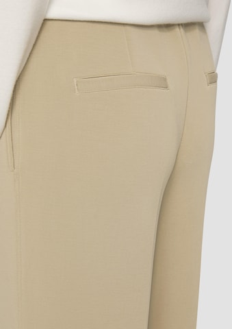 s.Oliver BLACK LABEL Wide leg Pleat-front trousers in Beige