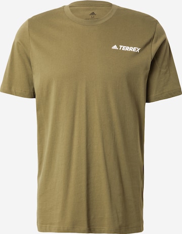 T-Shirt fonctionnel ADIDAS TERREX en vert : devant