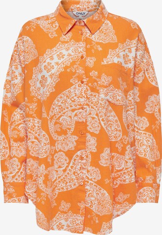 Camicia da donna 'CORINA' di ONLY in arancione: frontale