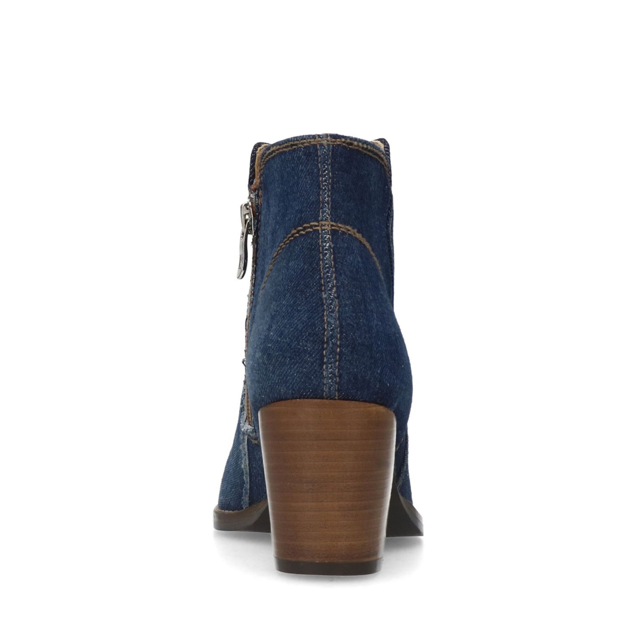 MANFIELD Enkellaarsjes in Blauw