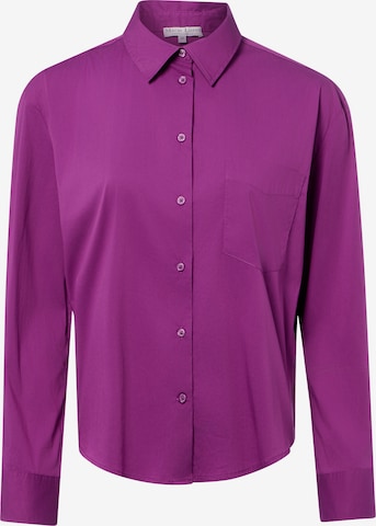 Chemisier Marie Lund en violet : devant