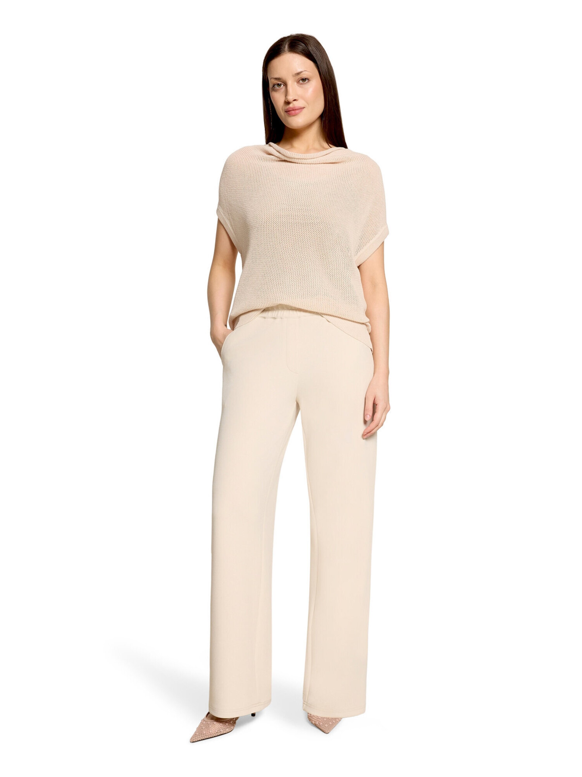 Betty Barclay Loosefit Marlene-Hose unifarben in Beige
