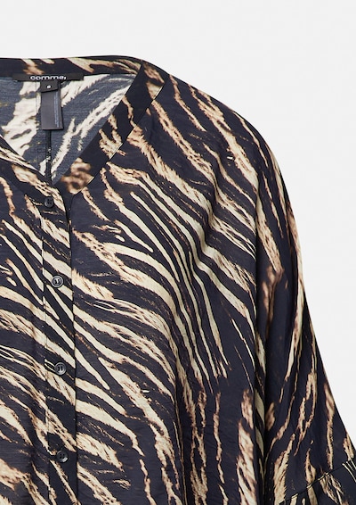 COMMA Bluse in L in sand / schwarz, Produktansicht
