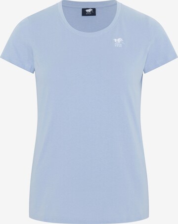 Polo Sylt Shirt in Blue: front