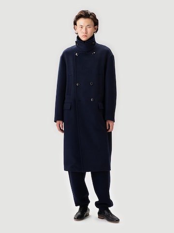 GOBI Cashmere Välikausitakki 'Unisex Cashmere Trench Coat' värissä sininen: etupuoli