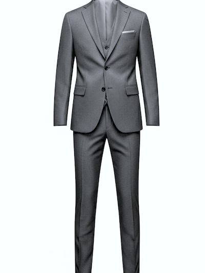 Keskin Collection Suit 'Designer Anzug 3 tlg Grau Schwarz Dunkelblau' in Dark grey, Item view