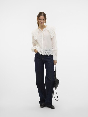 VERO MODA Bluse i hvid