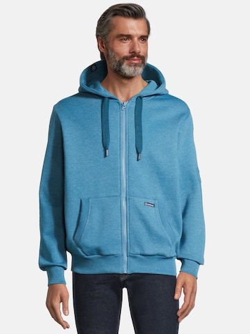 Veste de survêtement 'Breker' salzhaut en bleu : devant