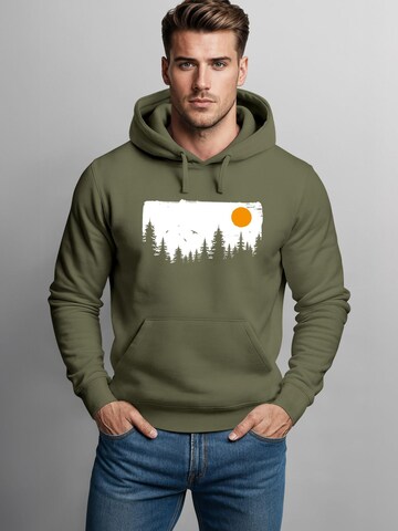 Neverless Sweatshirt 'Forest' in Grün