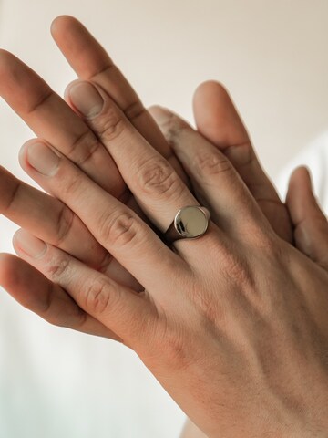 Hey Happiness Ring 'Signet' in Silver