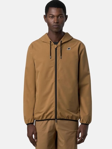 K-Way Between-Season Jacket in Brown: front