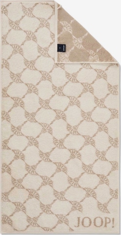 JOOP! Handdoek 'Cornlower' in Beige: voorkant