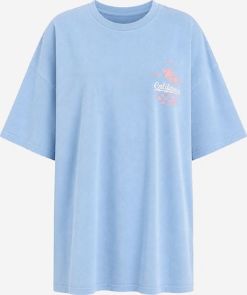 Worldclassca Oversizeshirt 'California' in Blau: Vorderseite