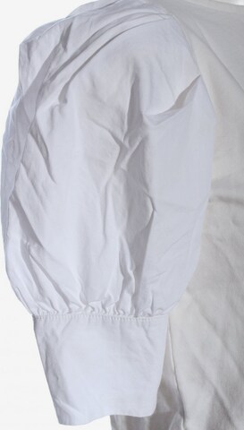 MANGO Kurzarm-Bluse M in Weiß