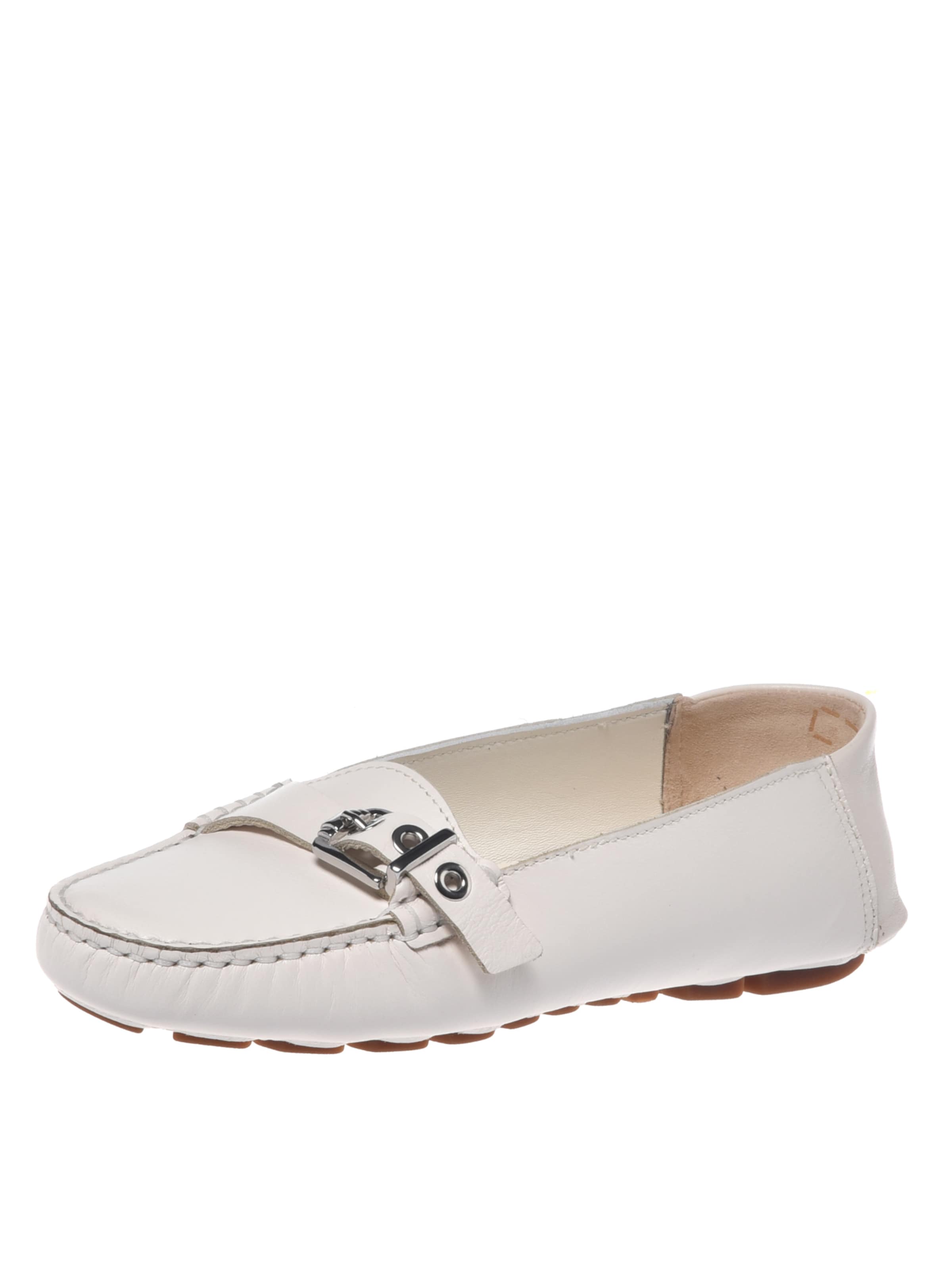 BALDININI Moccasins in White: front