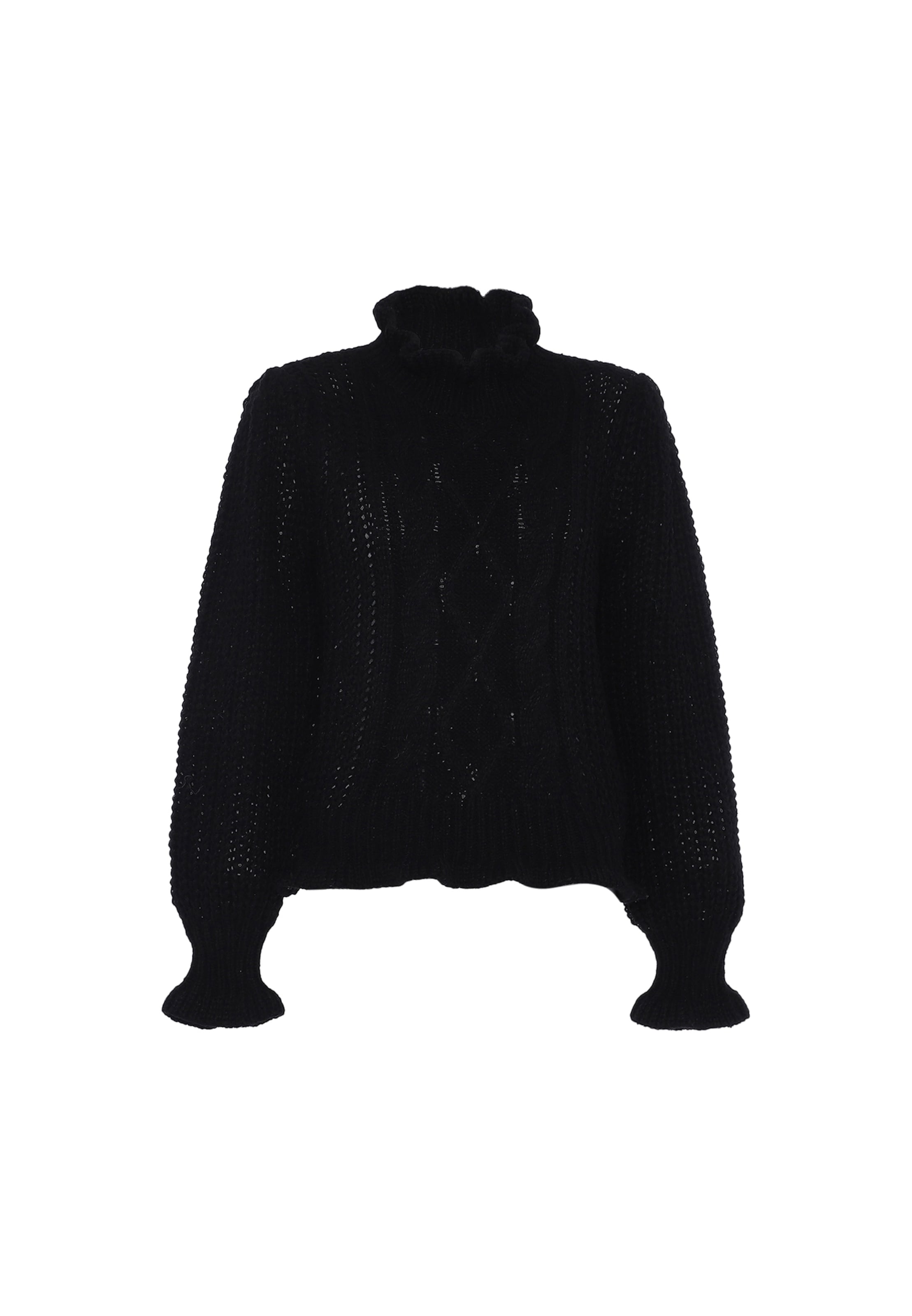 faina Pullover in Schwarz: Vorderseite