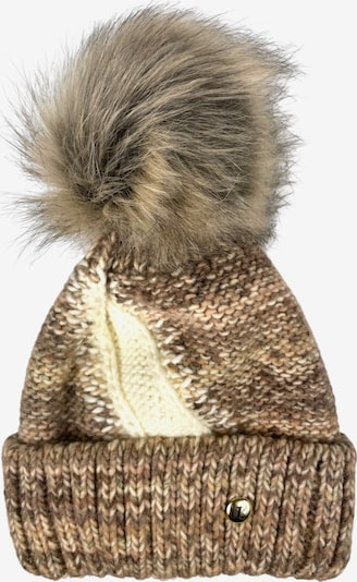 Kumixi Mütze 'Bommelmütze' in 54-64 in cappuccino, Produktansicht