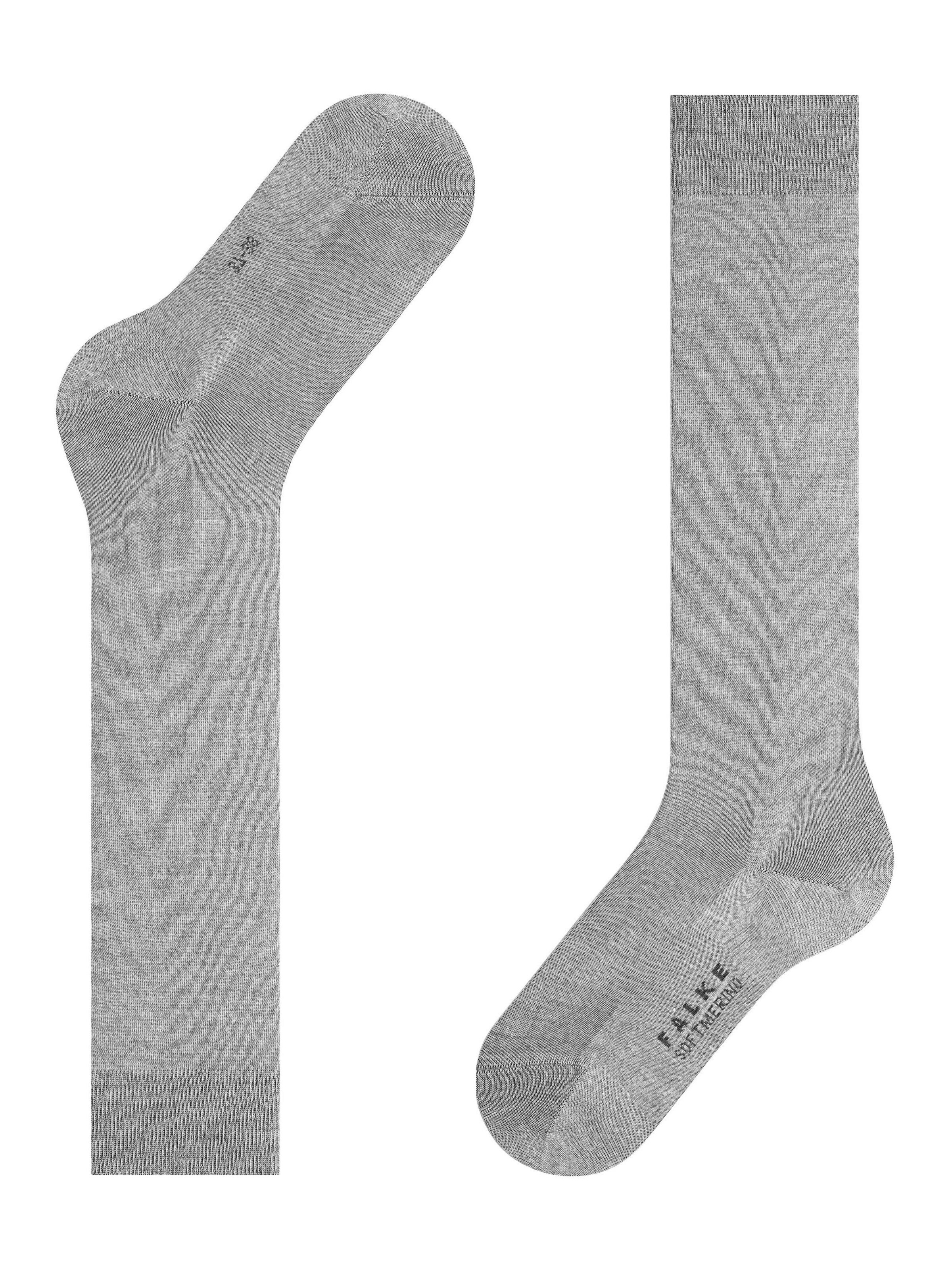 FALKE Kniestrümpfe 'Softmerino'‌ in Grau