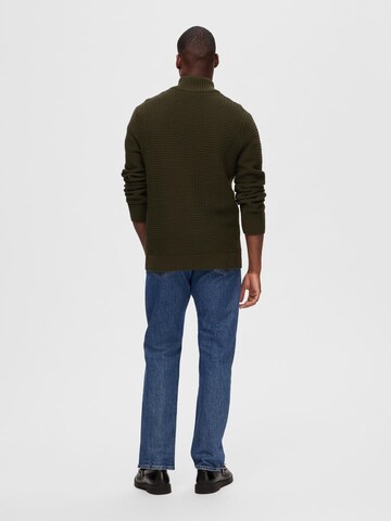 Pull-over 'SLHThim' SELECTED en vert
