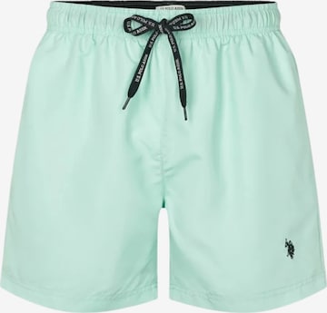 U.S. POLO ASSN. Swim shorts ' Aza ' in Grün: Vorderseite