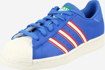 Baskets 'Superstar' ADIDAS ORIGINALS en bleu : devant