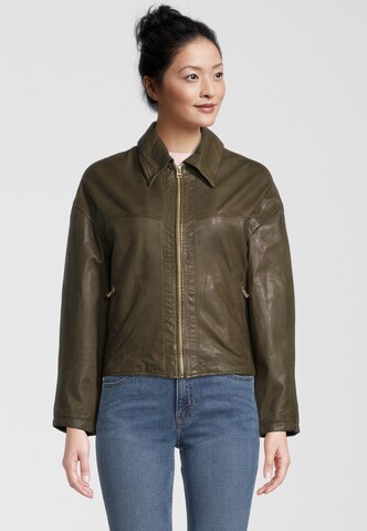 Goosecraft Between-Season Jacket in Green: front