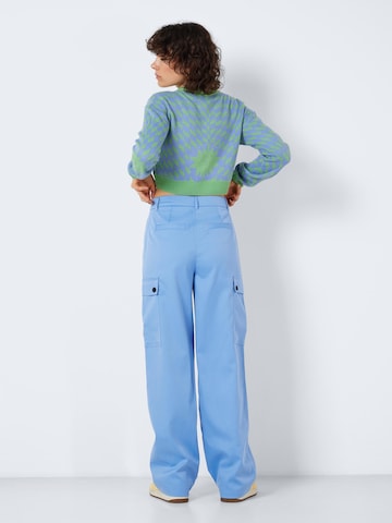 Noisy may Wide leg Cargo Pants 'Drewie' in Blue