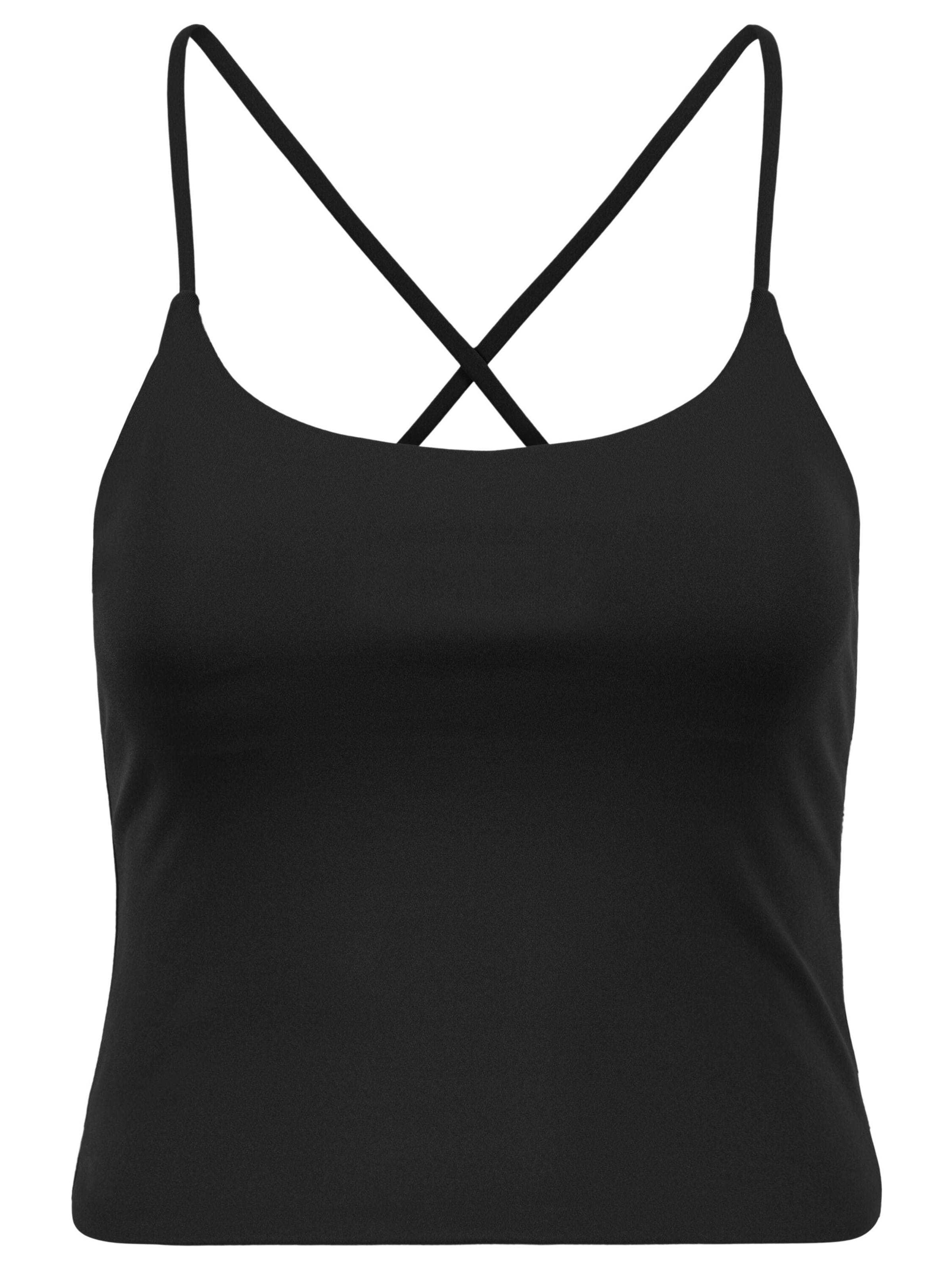OMNANA Sports Top 'MUSE™' in Black: front