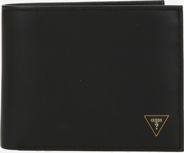 Porte-monnaies 'SCALA BILLFOLD' GUESS en noir : devant