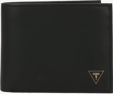 GUESS Wallet 'SCALA BILLFOLD' in Black: front