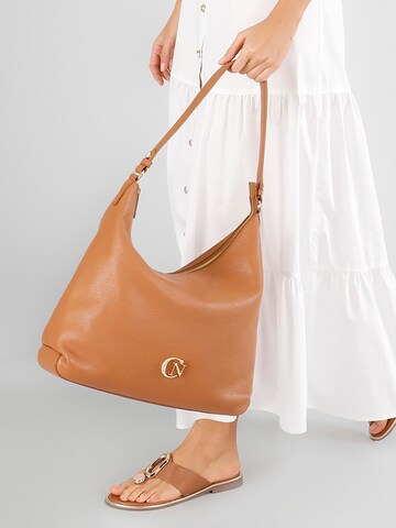 CAFè NOIR Shoulder bag in Brown: front