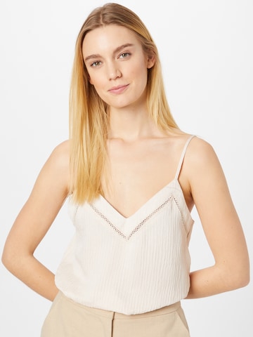 ABOUT YOU Top 'Nia' in Beige: voorkant