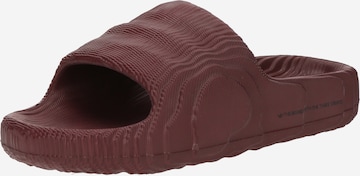 ADIDAS ORIGINALSNatikače s potpeticom 'ADILETTE 22' - crvena boja: prednji dio