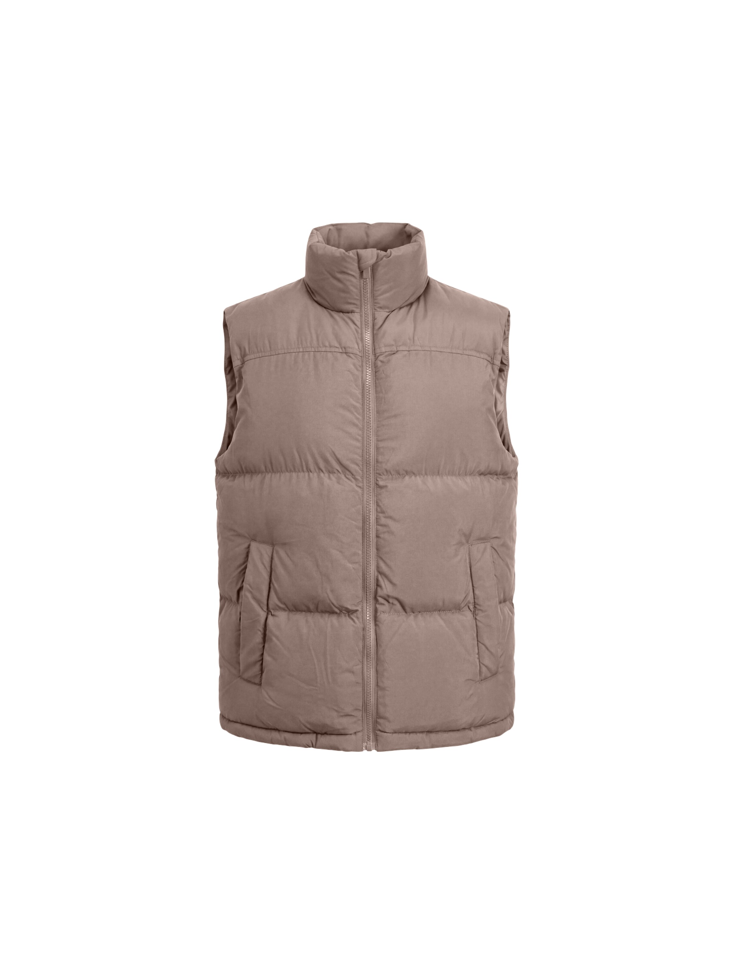 DAN FOX APPAREL Gilet 'Konrad' en S en taupe, Vue avec produit