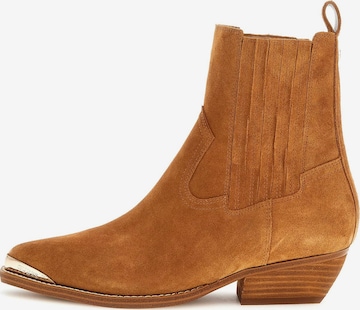 GUESS Chelsea Boots 'Lanna' in Brown: front
