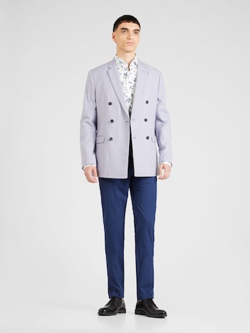 TOPMAN - Ajuste regular Chaqueta saco en azul