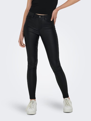 Skinny Pantalon 'ALIDA' ONLY en noir : devant