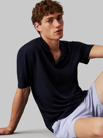 Calvin Klein Swimwear Shirt in Blue: front