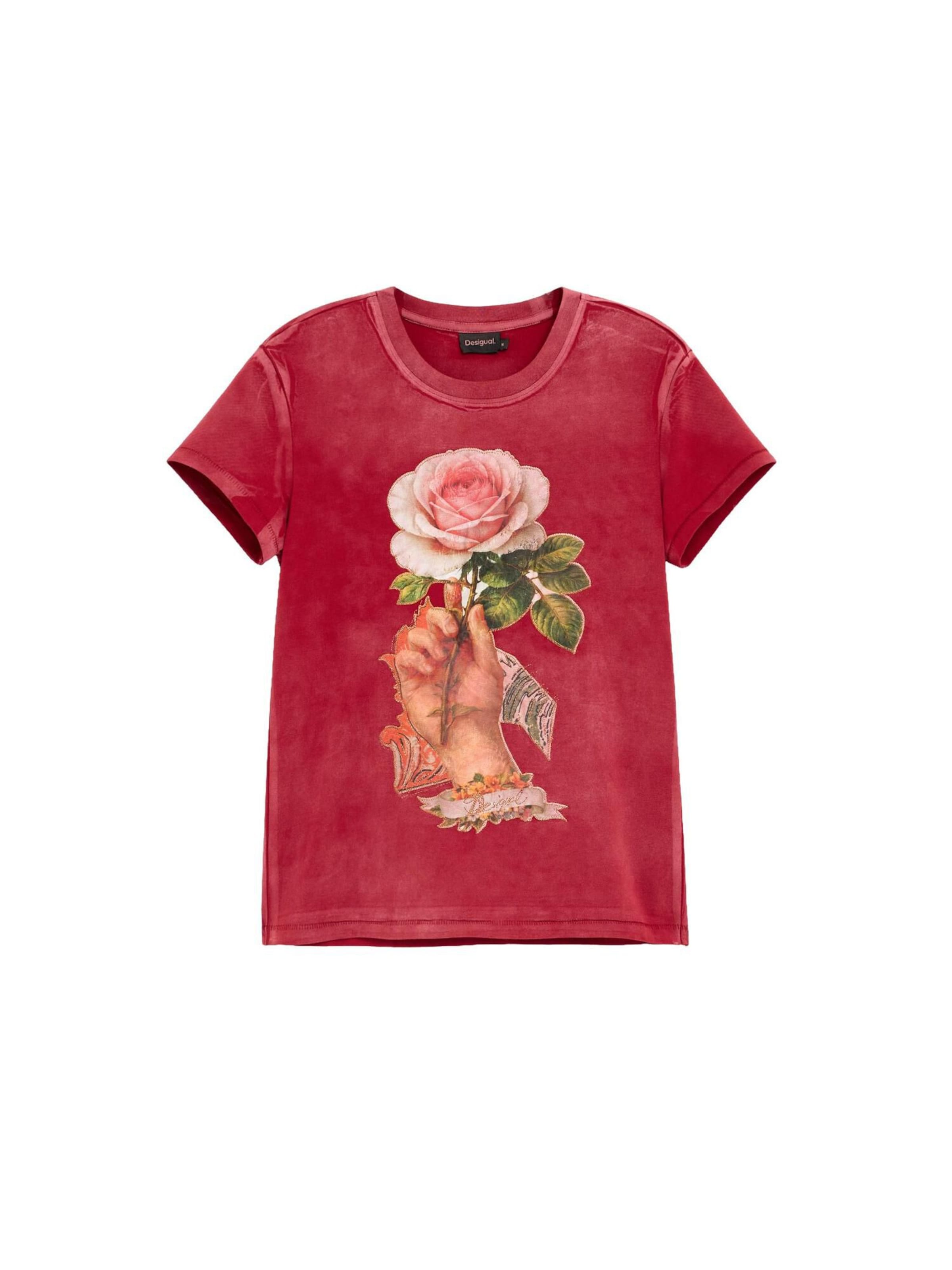 Tricou de la Desigual pe roșu: față