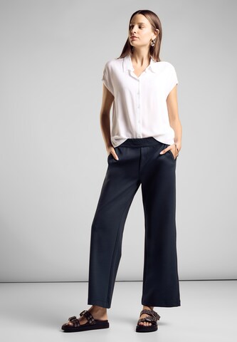 STREET ONE Wide Leg Hose in Schwarz