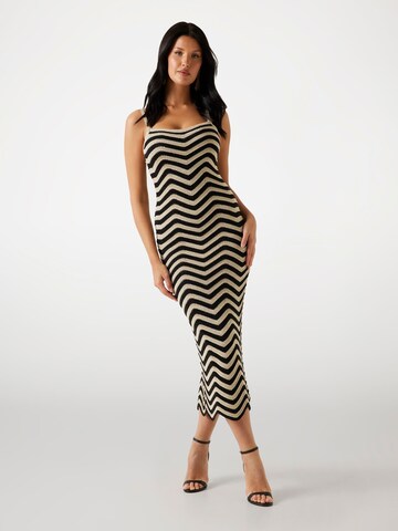 GUESS Knitted dress 'Chevron' in Black: front