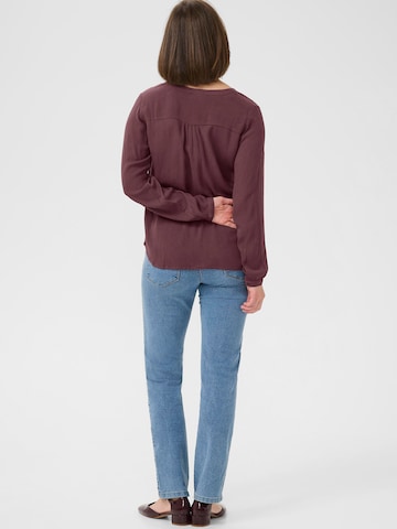 Kaffe Blouse 'KAamber' in Bruin